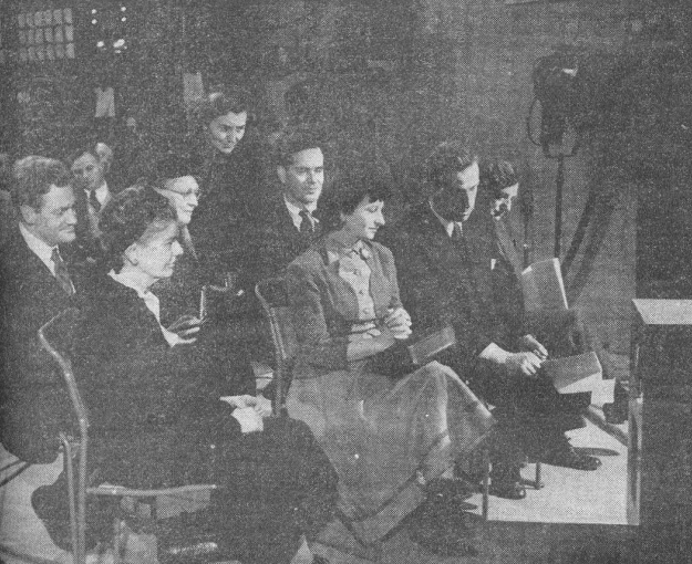 Henry Reed at the BBC, second from right