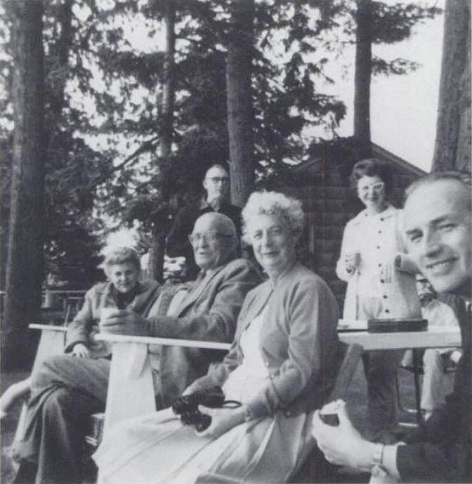 Henry Reed with poet Elizabeth Bishop