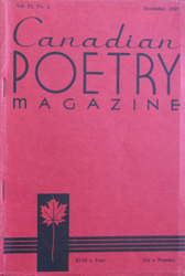 Canadian Poetry Magazine, December 1947. Journal cover