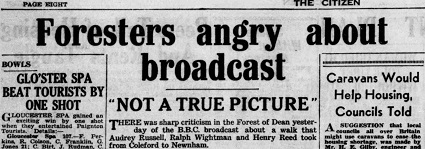 Foresters Angry About Broadcast, Gloucester Citizen, June 22, 1950 Gloucester Citizen