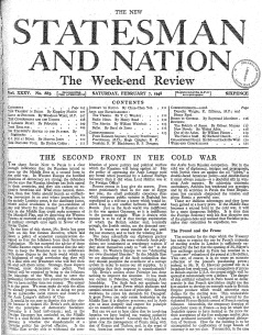 New Statesman and Nation New Statesman and Nation