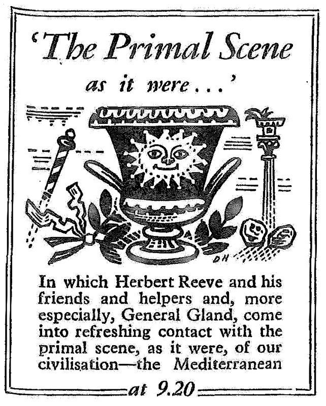 Billing for The Primal Scene, As It Were, March 7, 1958 The Primal Scene