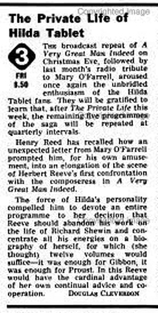 The Private Life of Hilda Tablet Radio Times