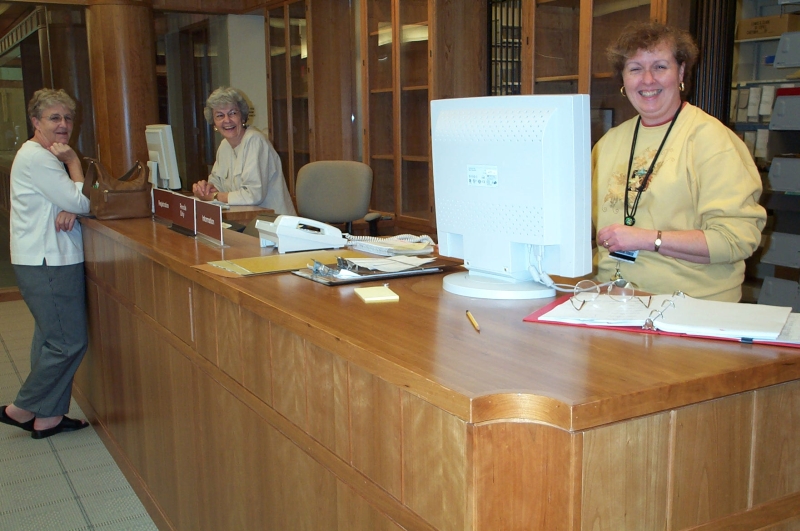 The lovely ladies of UVA Special Collections Library