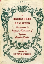 Brideshead Revisited: The Sacred and Profane Memories of Captain Charles Ryder, A Novel by Evelyn Waugh (1945). Book cover