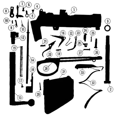 World War II rifle parts